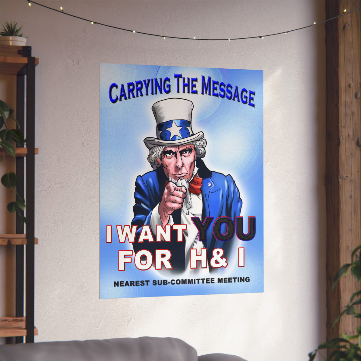 H&I Uncle Sam I Want You Vertical Posters