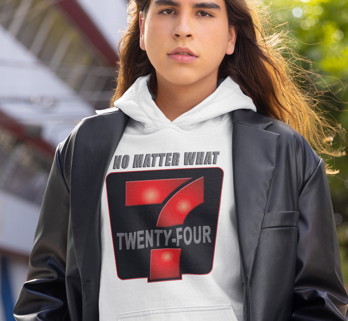 24/7 No Matter What dtg Hoodie