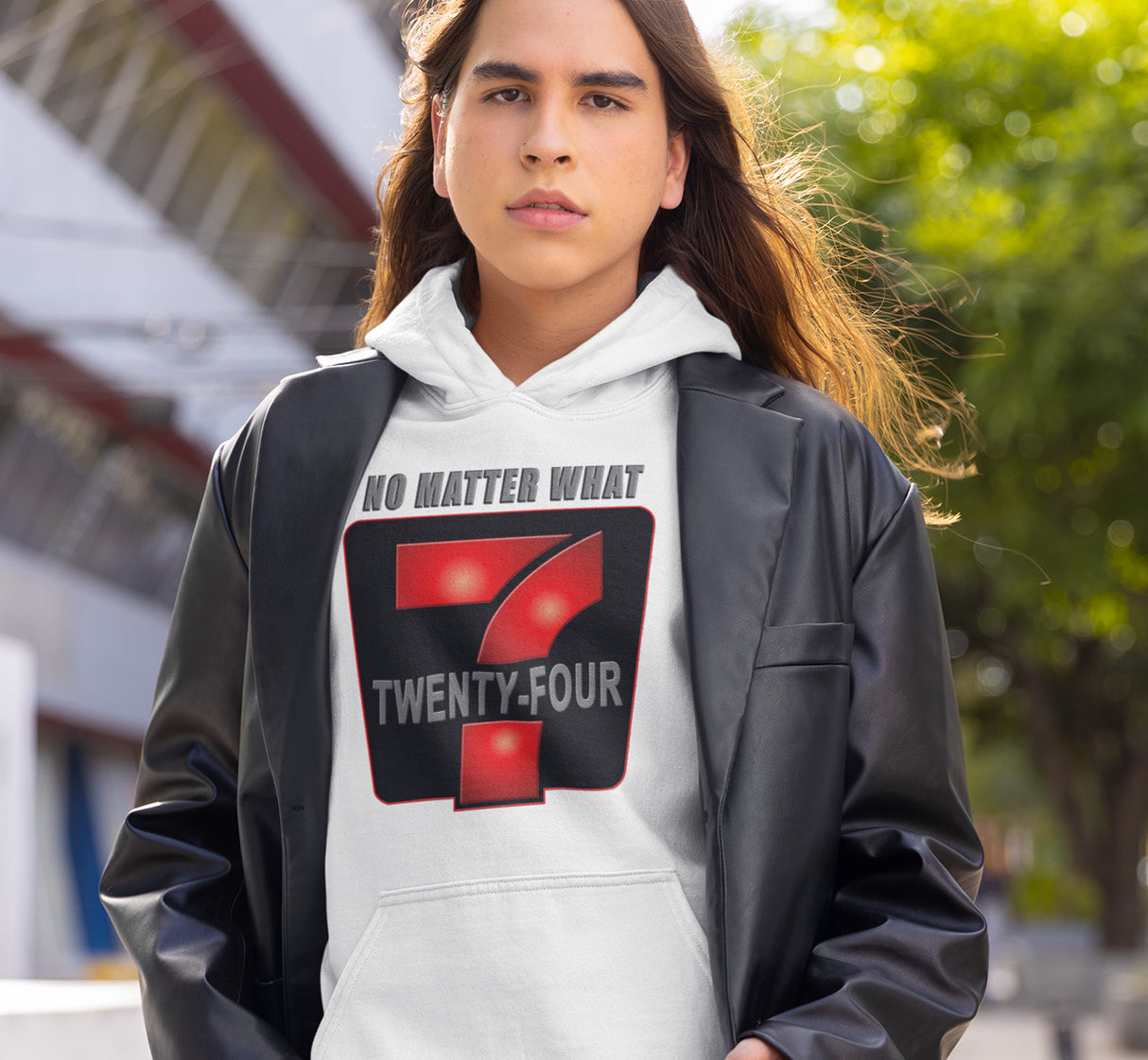 24/7 No Matter What dtg Hoodie