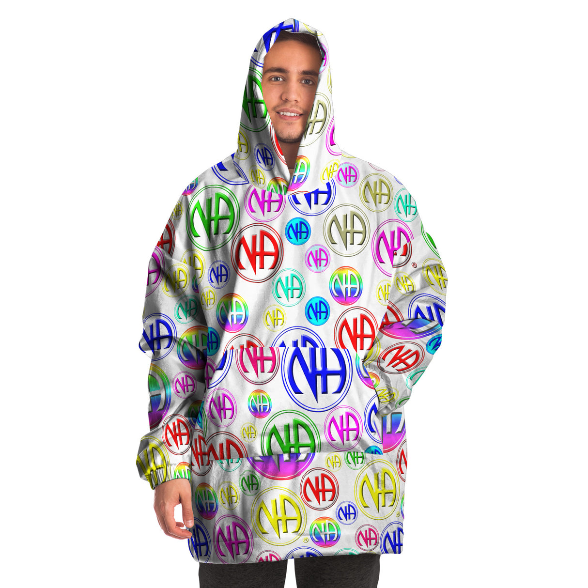 Symbol Burst Snug Hoodie - AOP