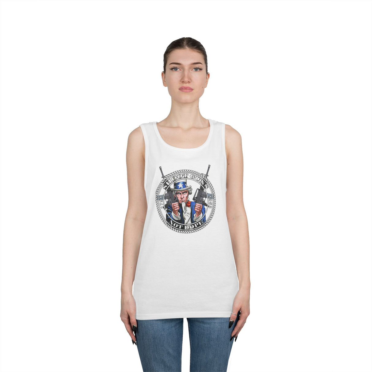 Shoot Guns Not Dope NA dtg Tank Top