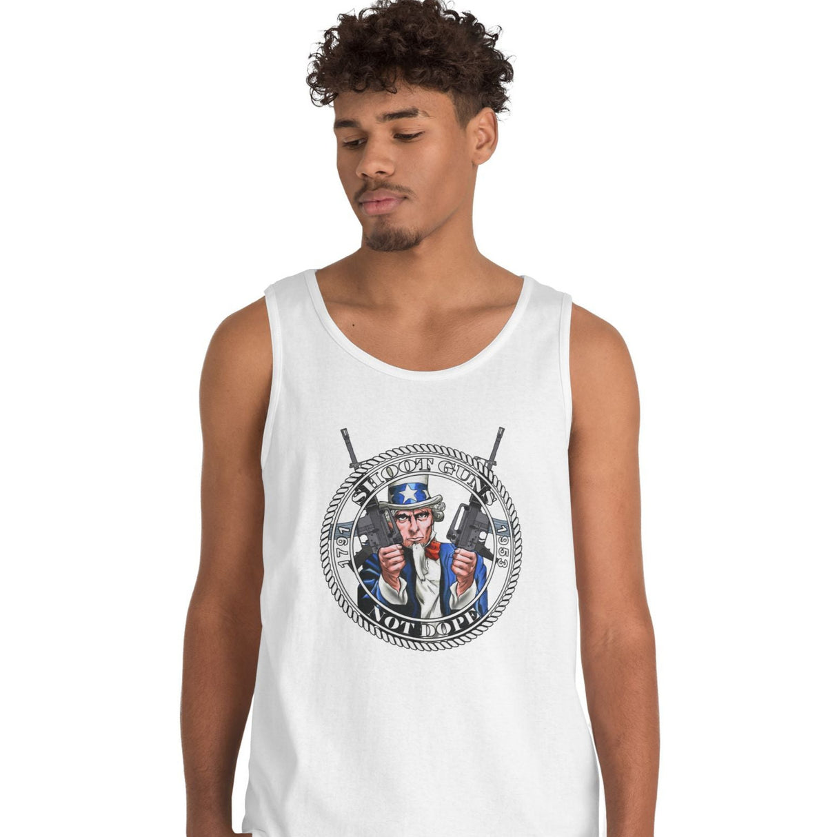 Shoot Guns Not Dope NA dtg Tank Top
