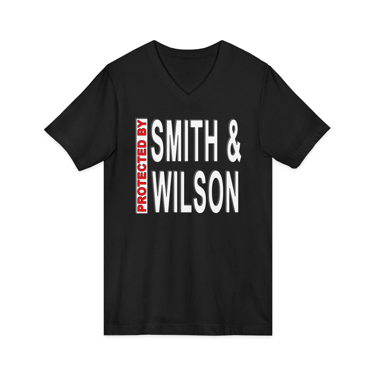 Protected By Smith & Wilson AA V-Neck Tee