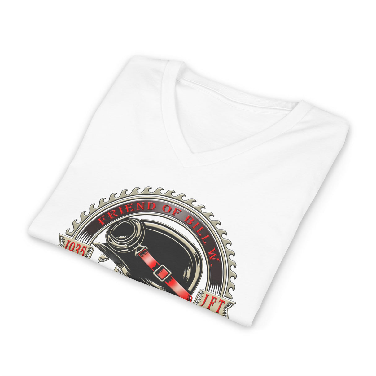 Bill W 1935 Messenger AA V-Neck Tee