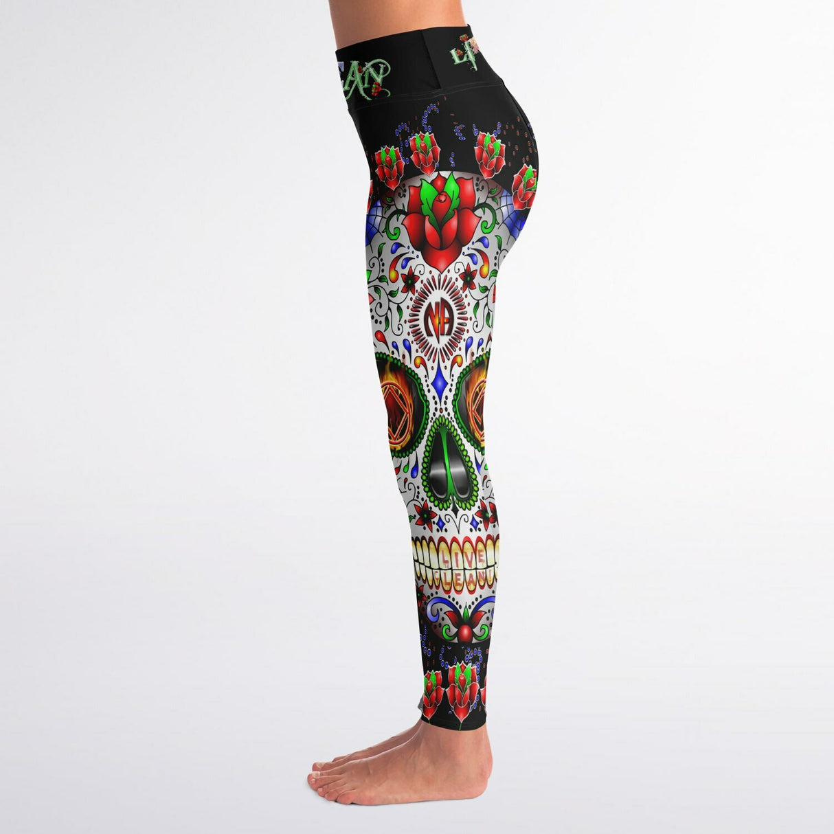 Sugar Skull V.2 Yoga Leggings - AOP