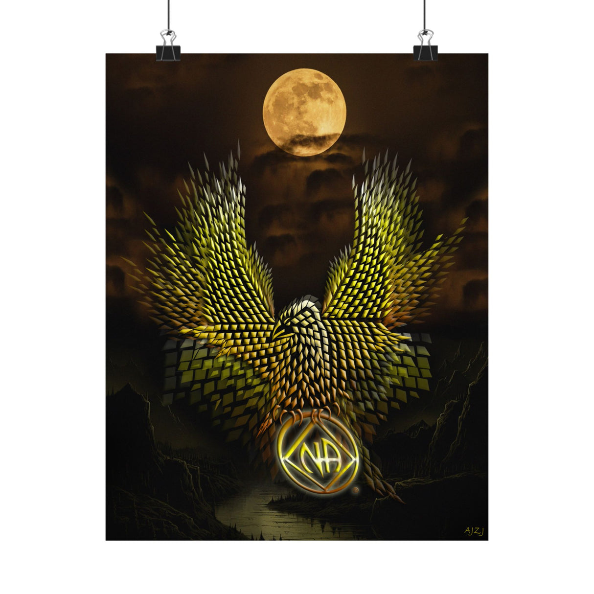 Diamond Eagle V.1 Vertical Posters