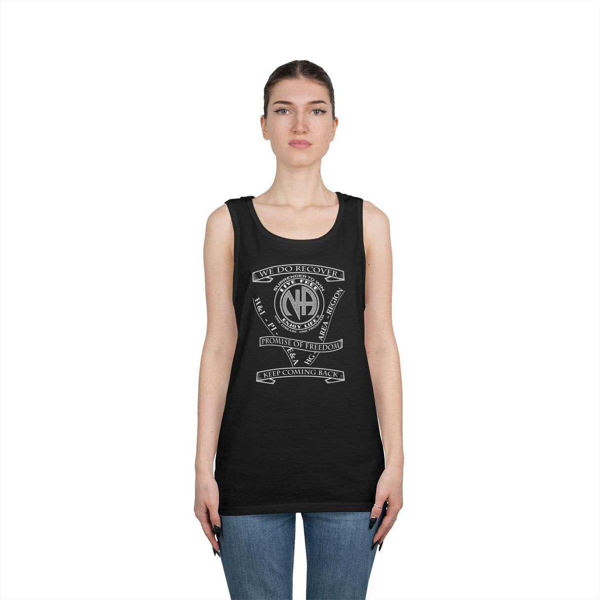 NA Service Slogans dtg Tank Top
