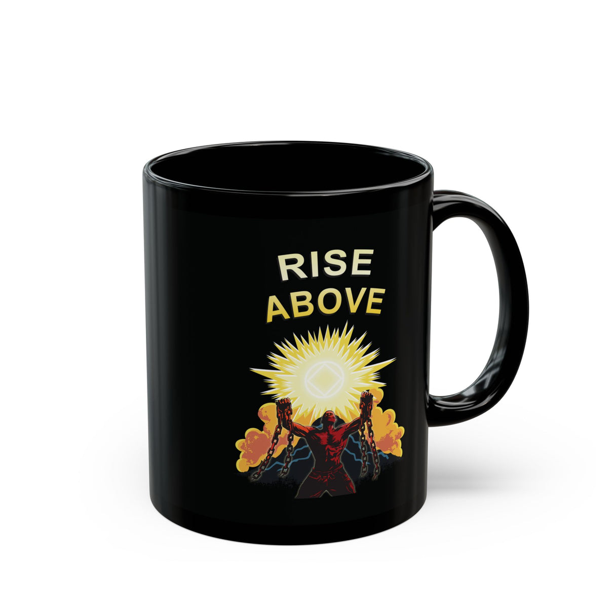 Rise Above V.2 11/15oz Black Mug