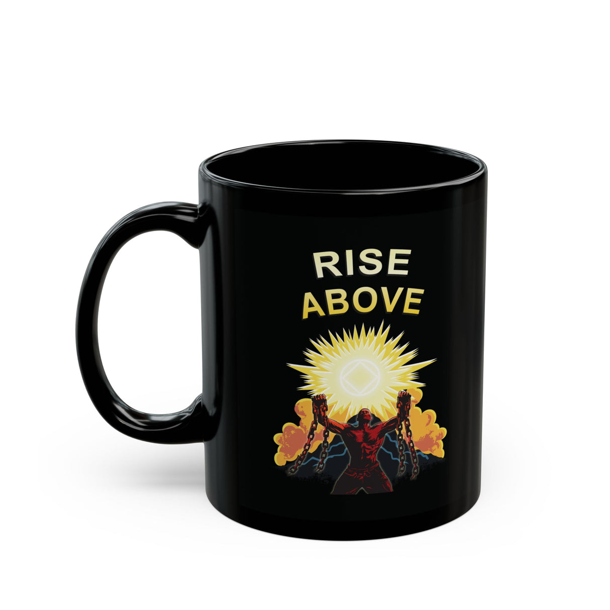 Rise Above V.2 11/15oz Black Mug