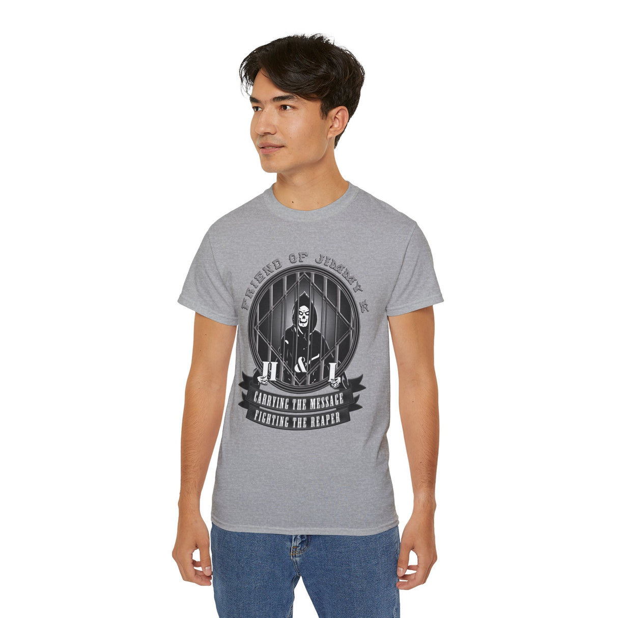 Fighting The Reaper V.2 - dtg Tee