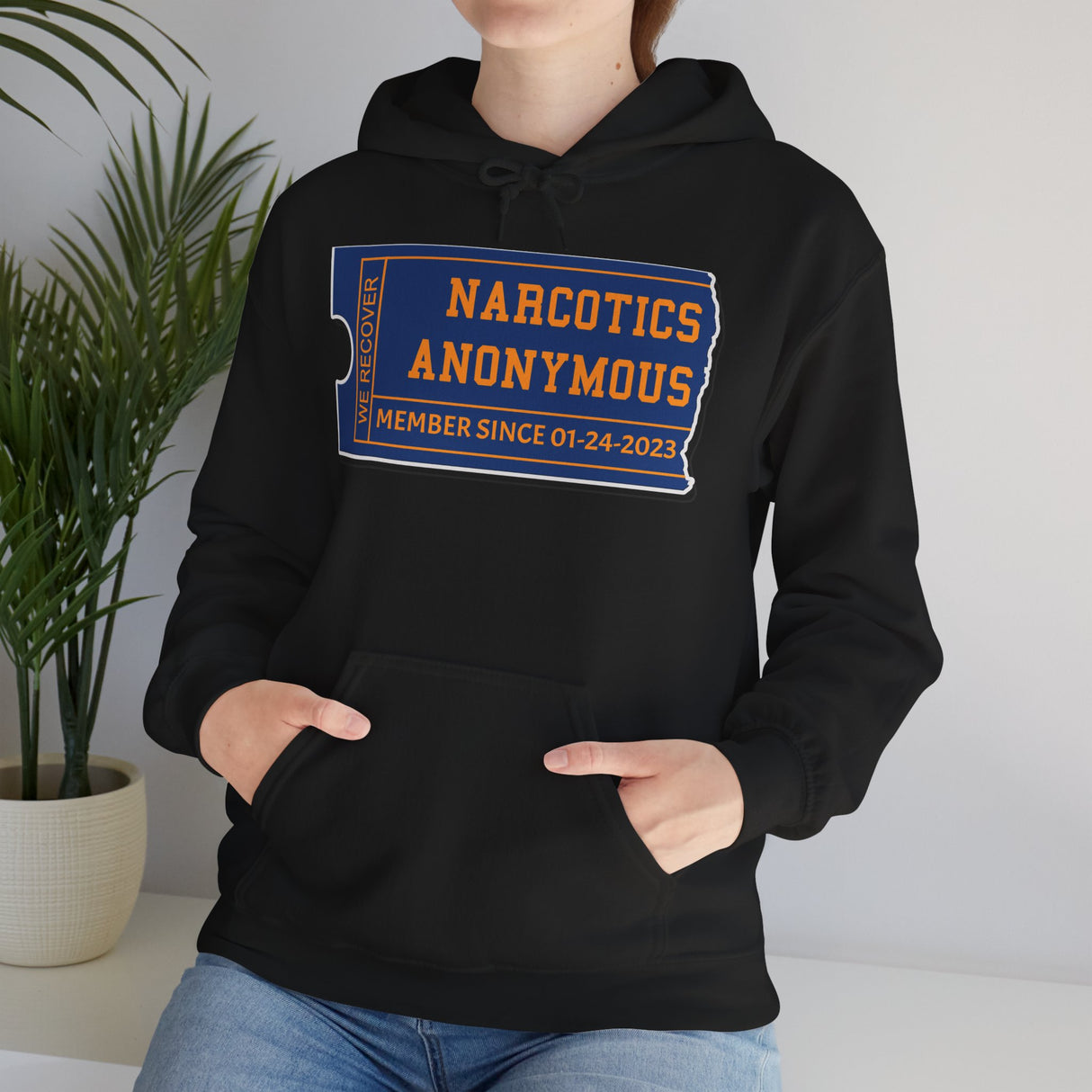 Custom NA Membership Ticket dtg Hoodie