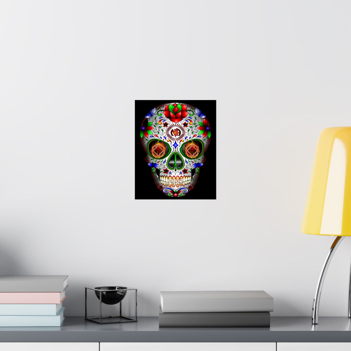 NA Sugar Skull 1 Vertical Posters