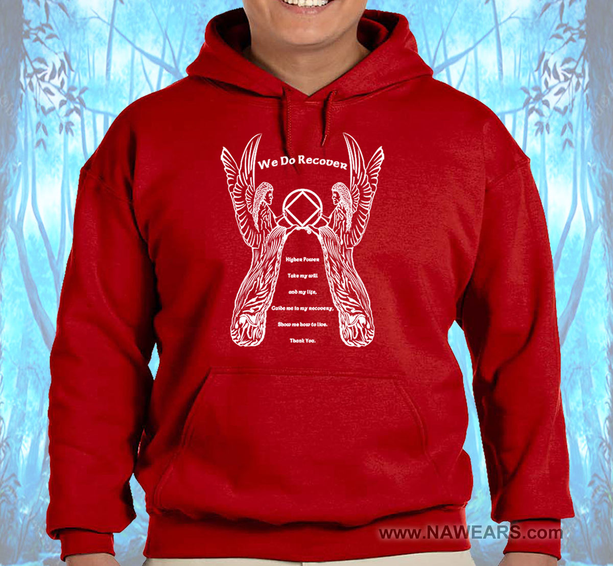 3rd Step Angel Black Pullover Hoodie