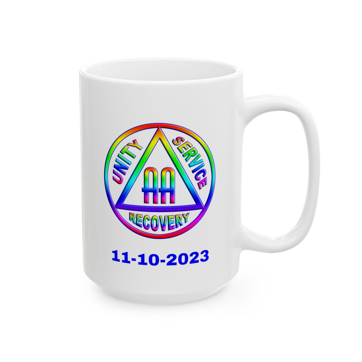 AA Rainbow Symbol Customized Ceramic Mug, (11oz, 15oz)