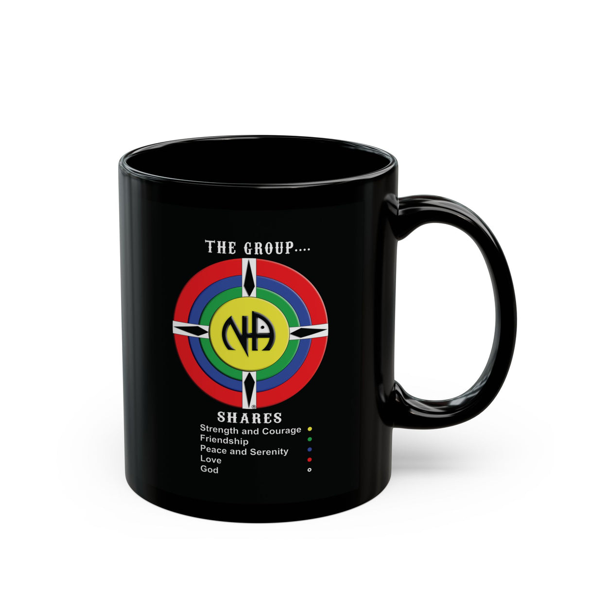 The Group Shares 11/15oz Black Mug
