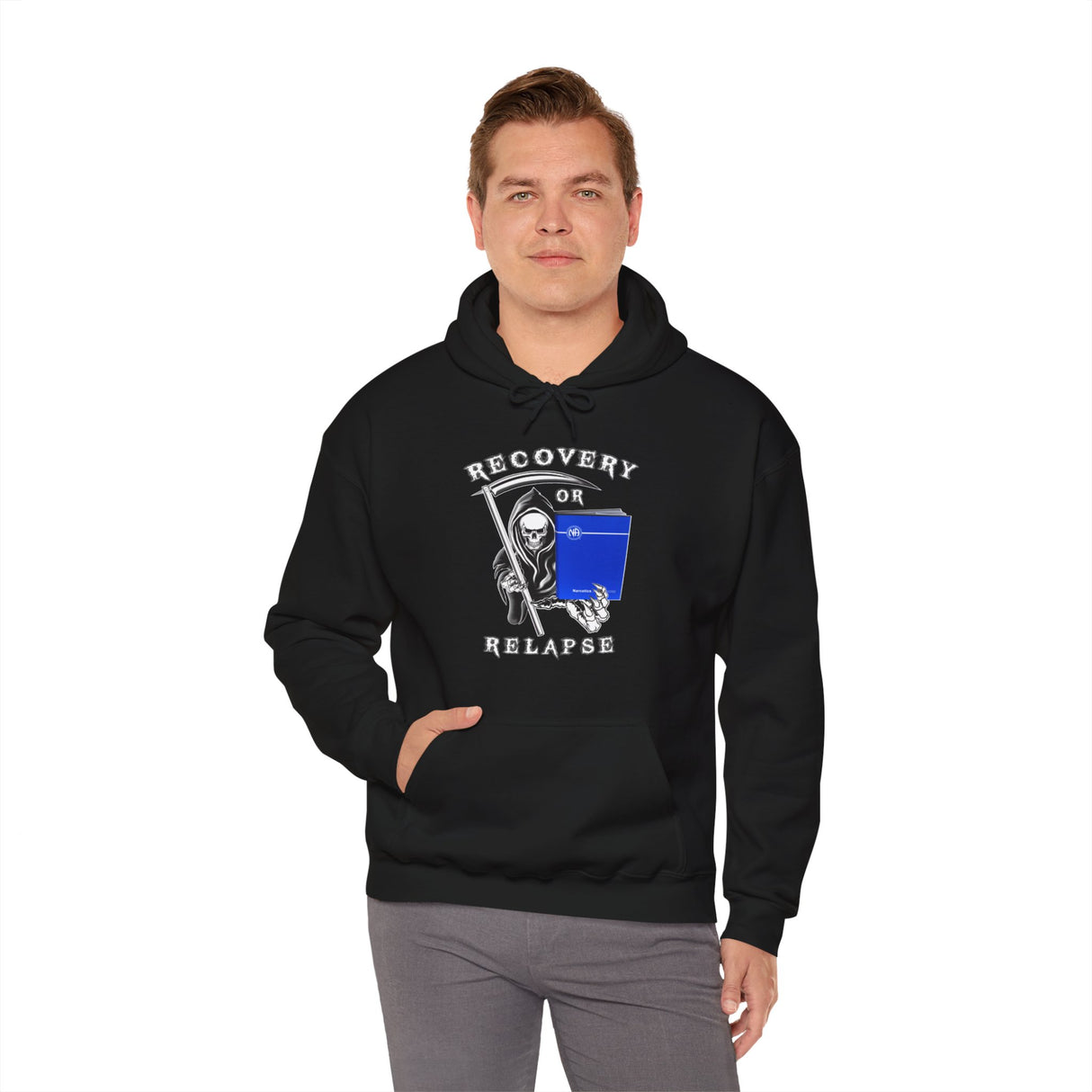 Recovery Or Relapse Reaper dtg Hoodie