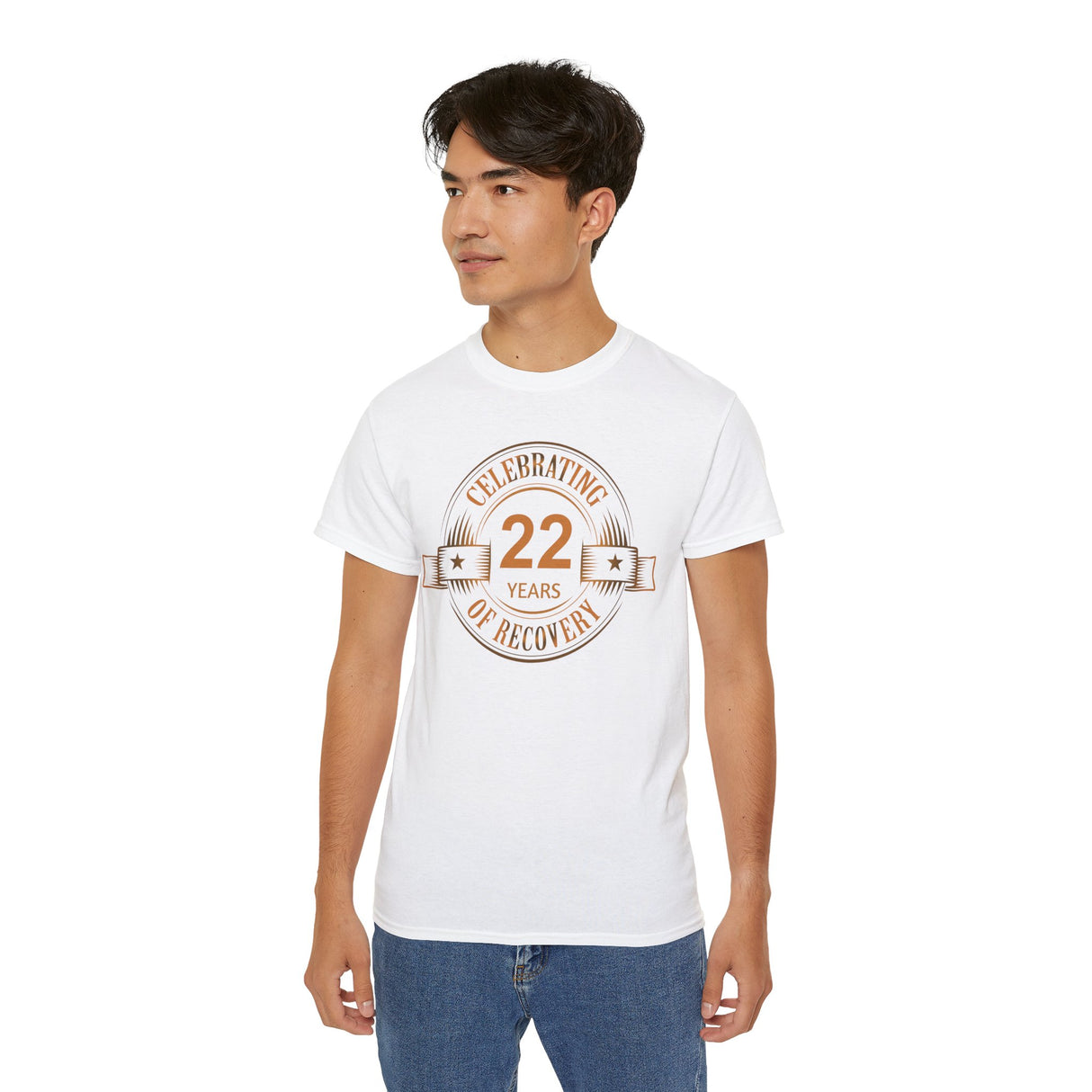 Custom Celebrating Recovery Badge dtg Tee