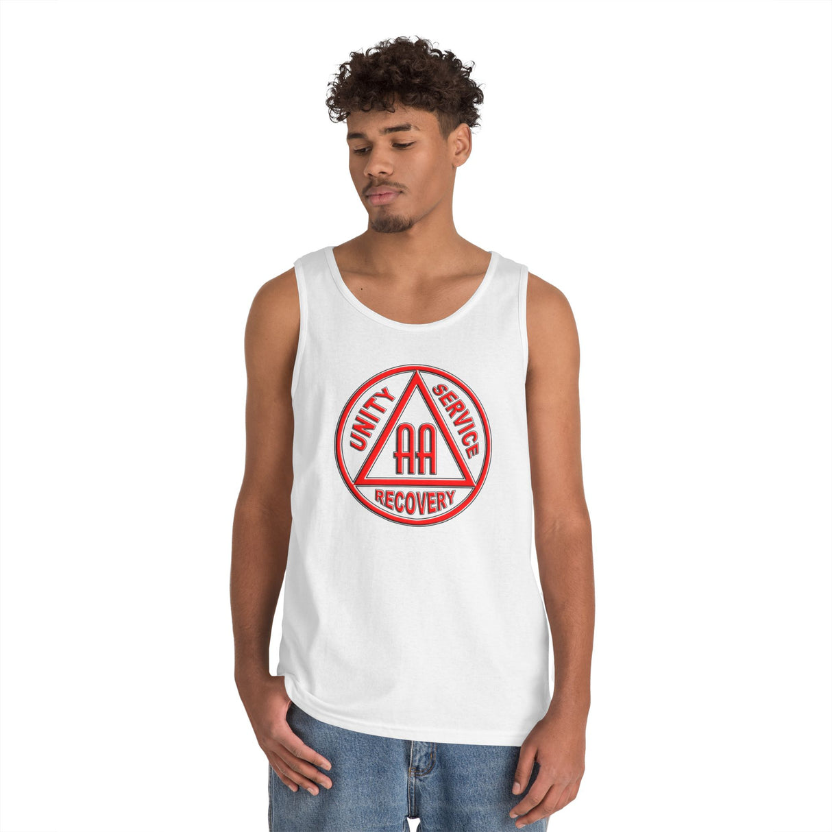 AA Red & Black AA Symbol dtg Tank Top
