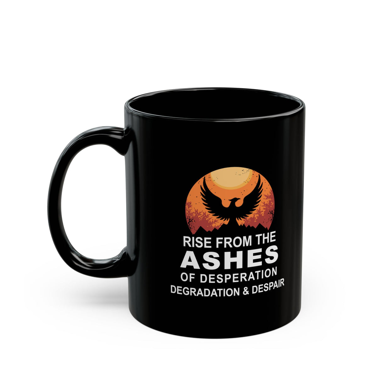 Rise From The Ashes 11/15oz Black Mug