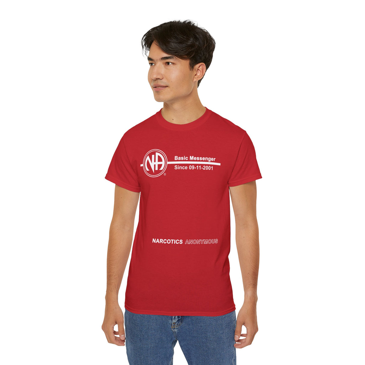 Custom Basic Messenger Clean Time dtg Tee