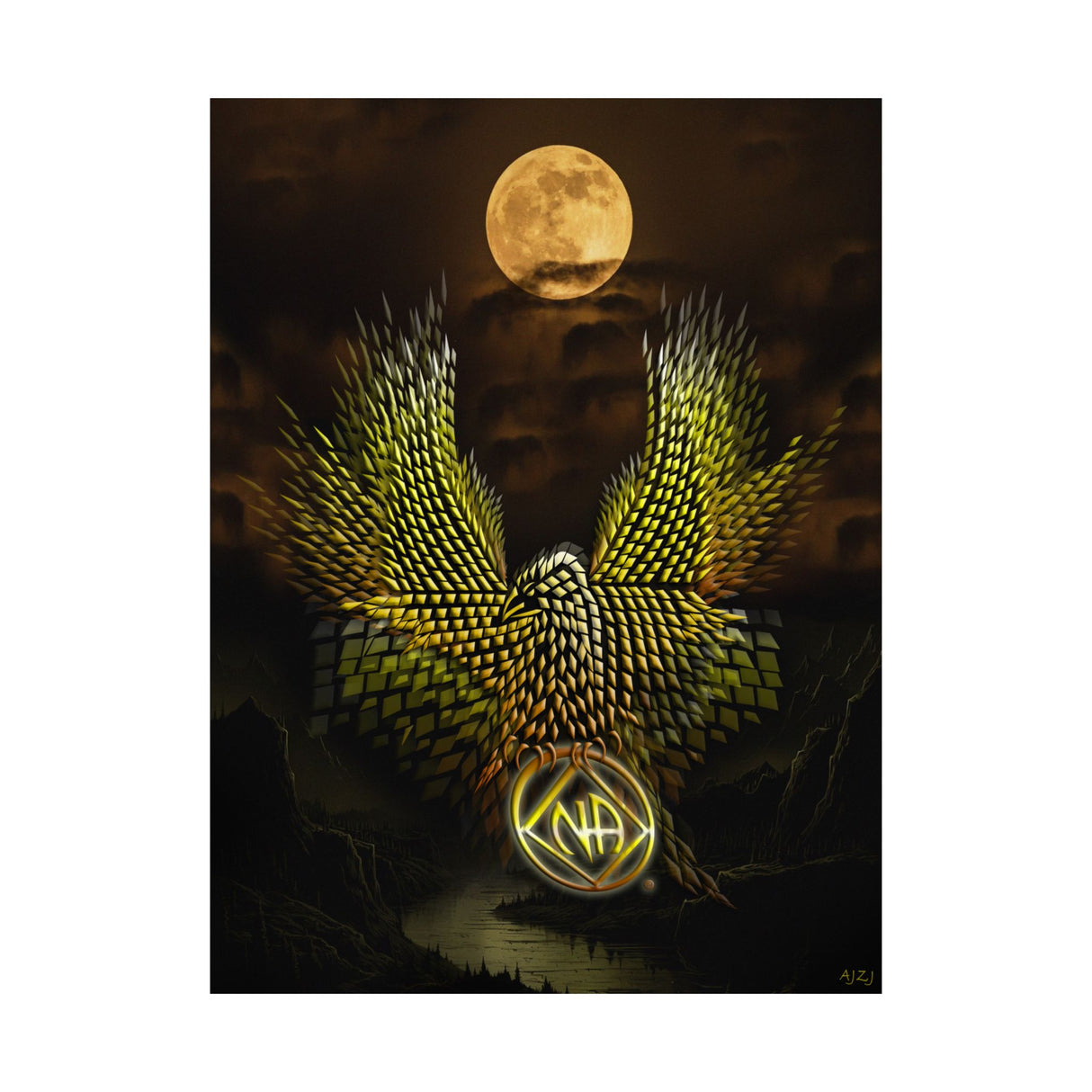 Diamond Eagle V.1 Vertical Posters