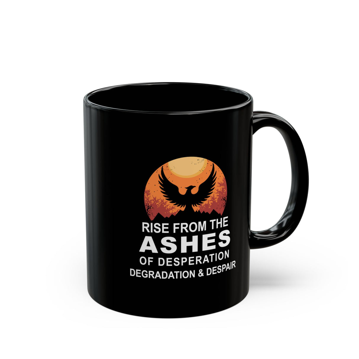 Rise From The Ashes 11/15oz Black Mug