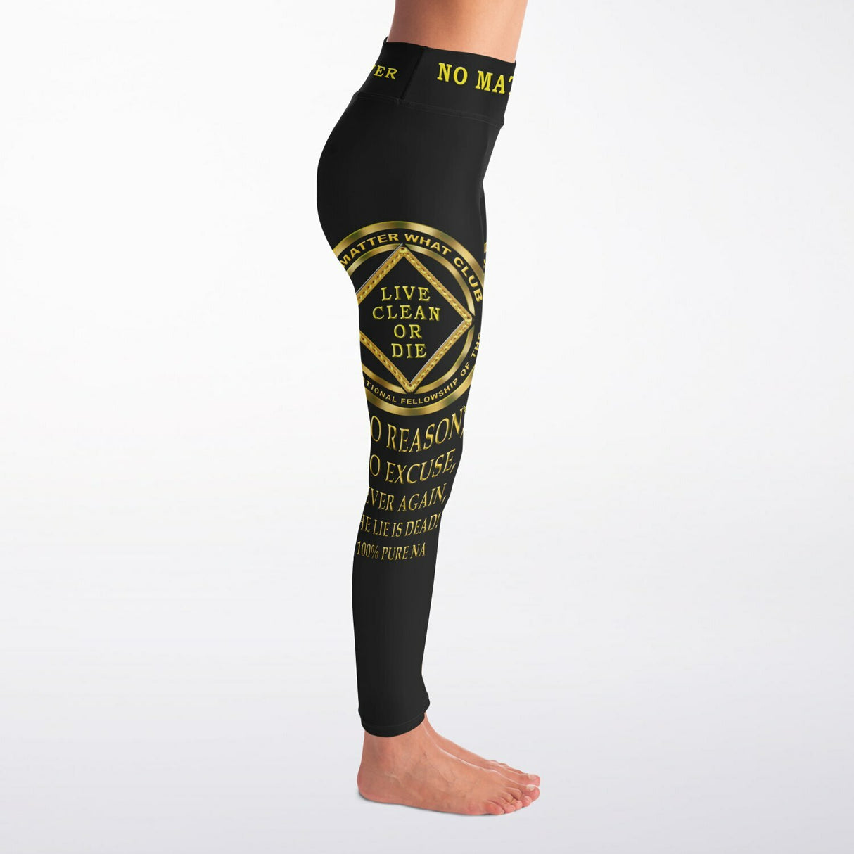 No Matter What Yoga Leggings - AOP