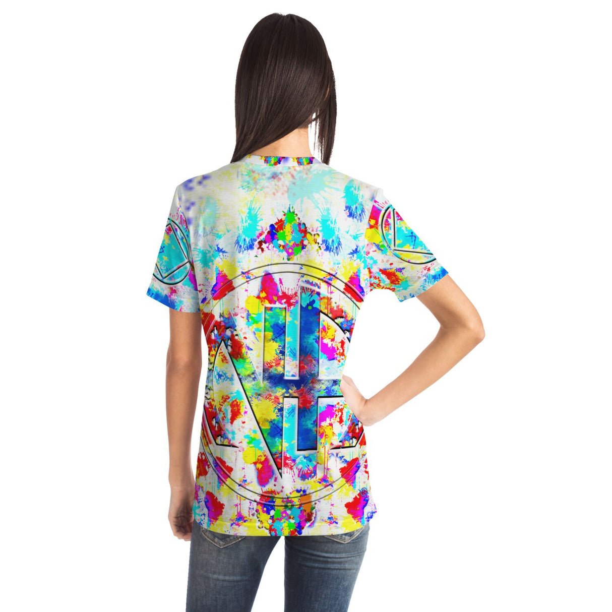 Splattered Symbol AOP T-shirts