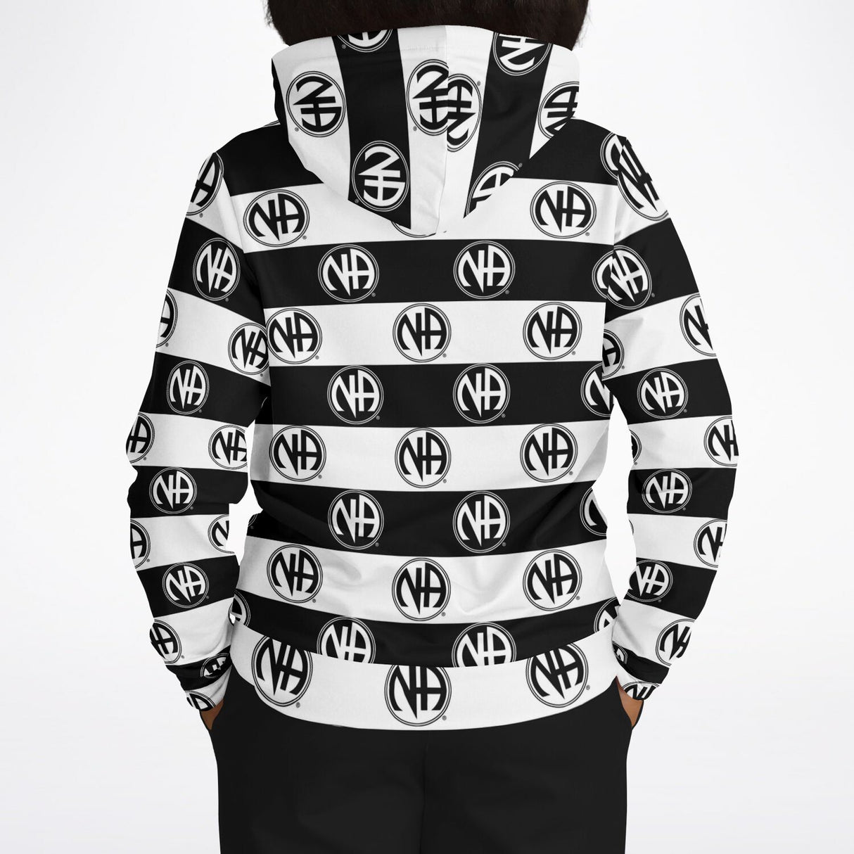 Striped NA Symbol V.1 AOP Hoodie
