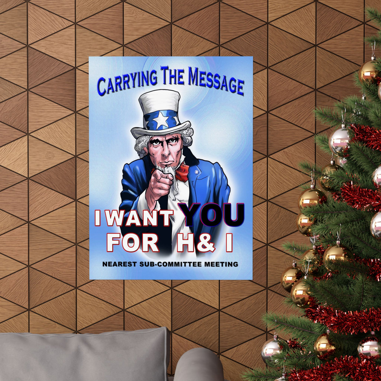 H&I Uncle Sam I Want You Vertical Posters