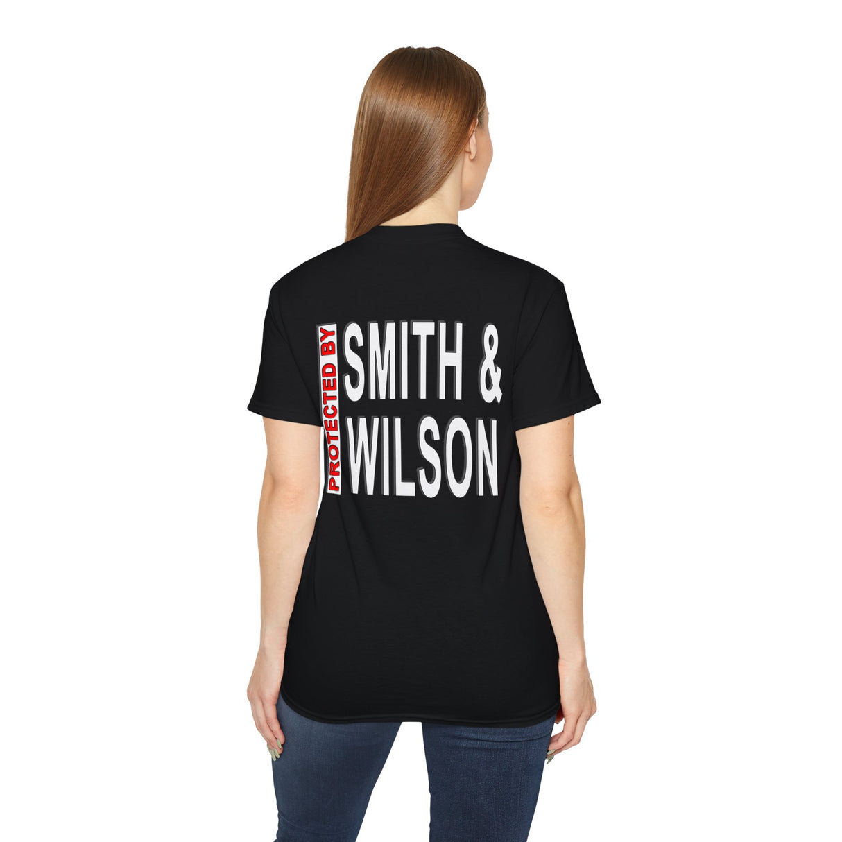 Protected By Smith & Wilson Back Side Image AA dtg Tee