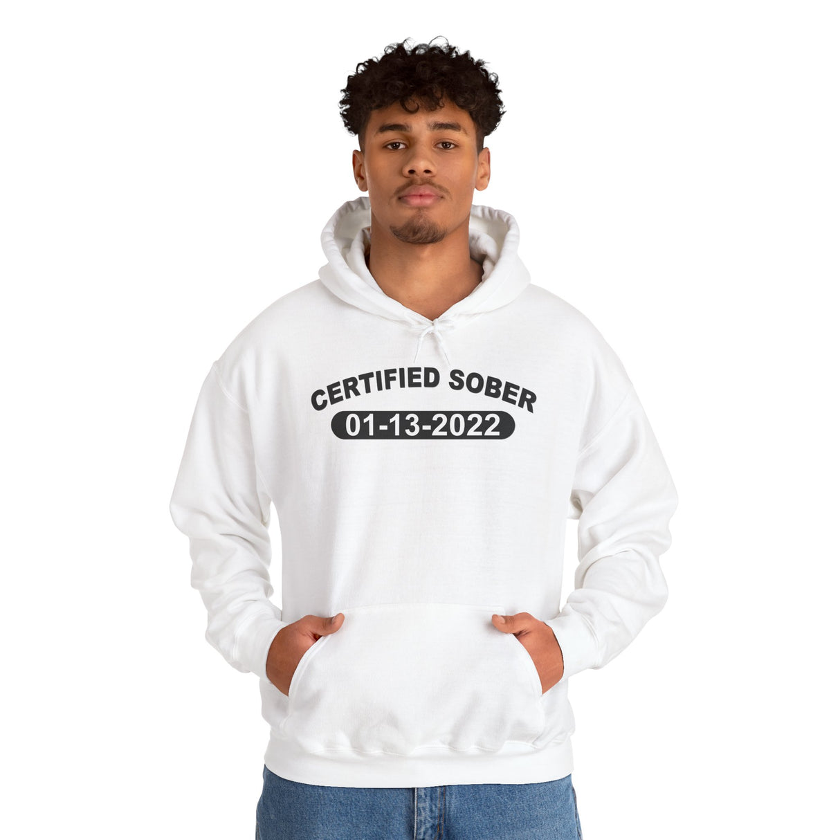 Custom AA Certified Sober Date Hoodie