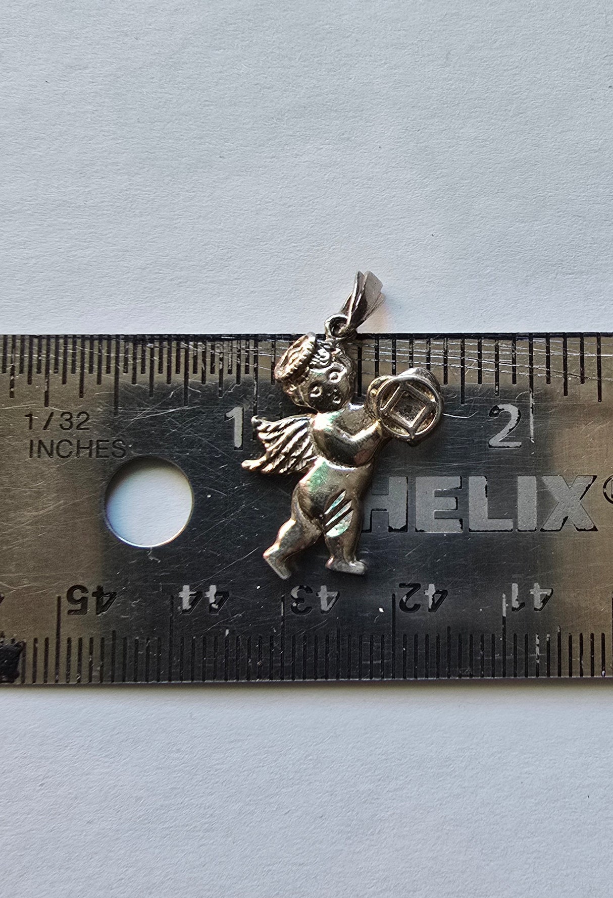 tsg561 Silver Pendant, Cherub Holding NA Symbol CLEARANCE