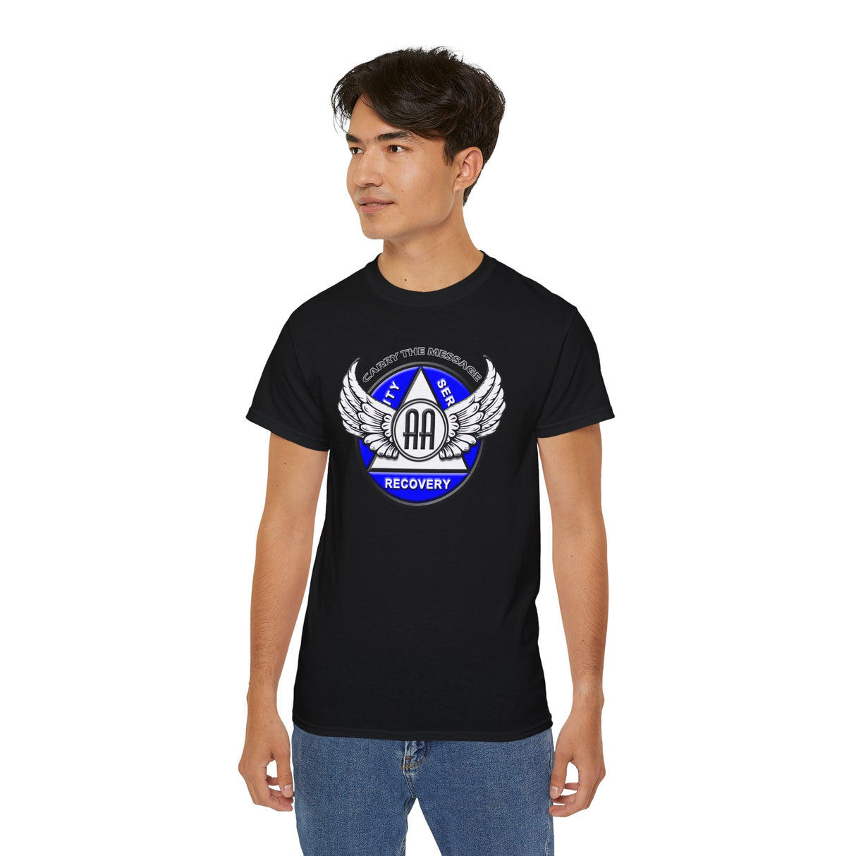 Winged AA Symbol AA dtg Tee