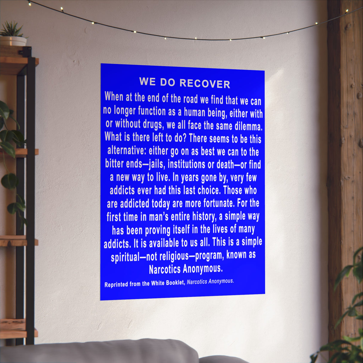 We Do Recover Vertical Posters