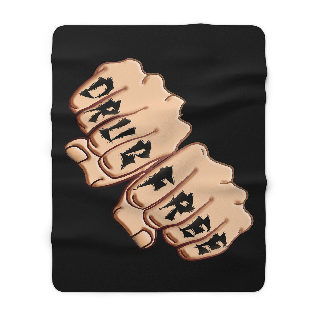 Drugs Free Fist Fleece Blanket