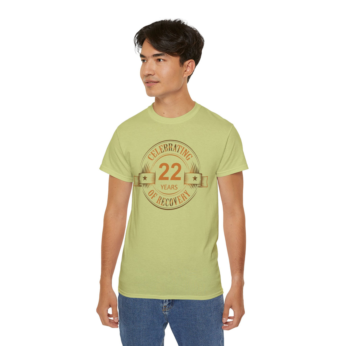 Custom Celebrating Recovery Badge dtg Tee