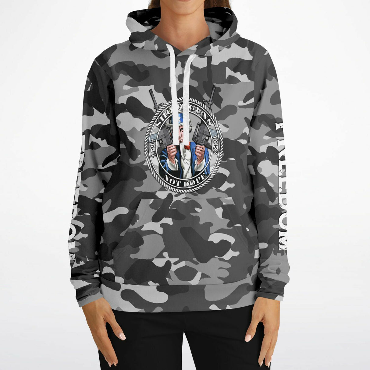 Shoot Guns Not Dope AOP Hoodie