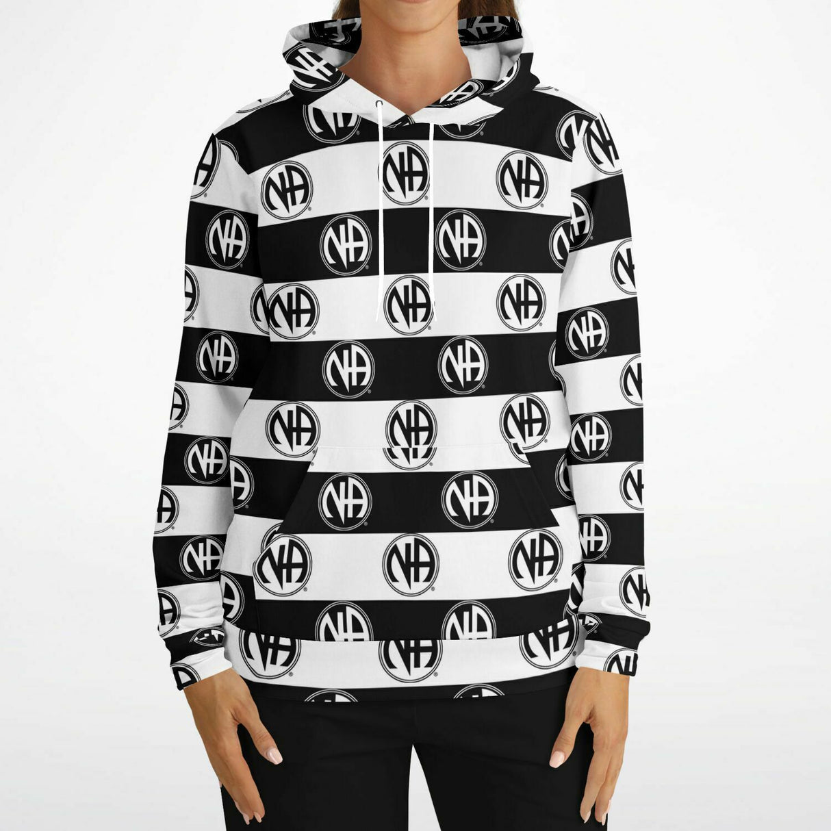 Striped NA Symbol V.1 AOP Hoodie