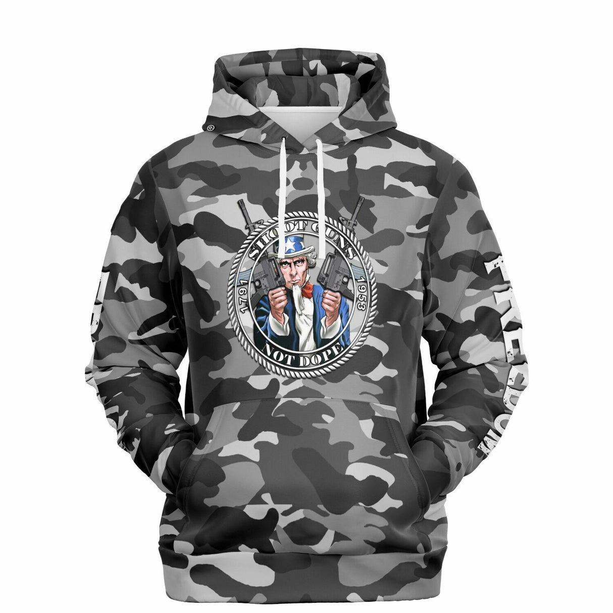 Shoot Guns Not Dope AOP Hoodie