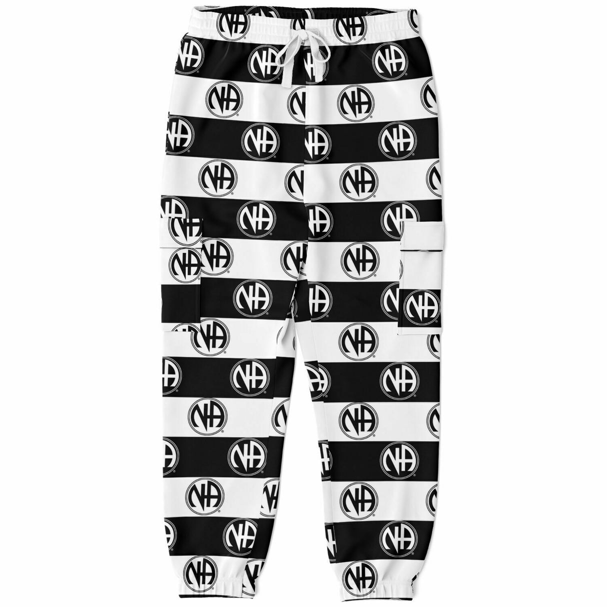 Striped NA Symbol AOP SWEAT PANTS