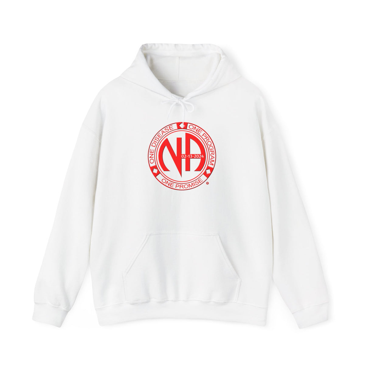 Custom Red One Disease, One Program Hoodie