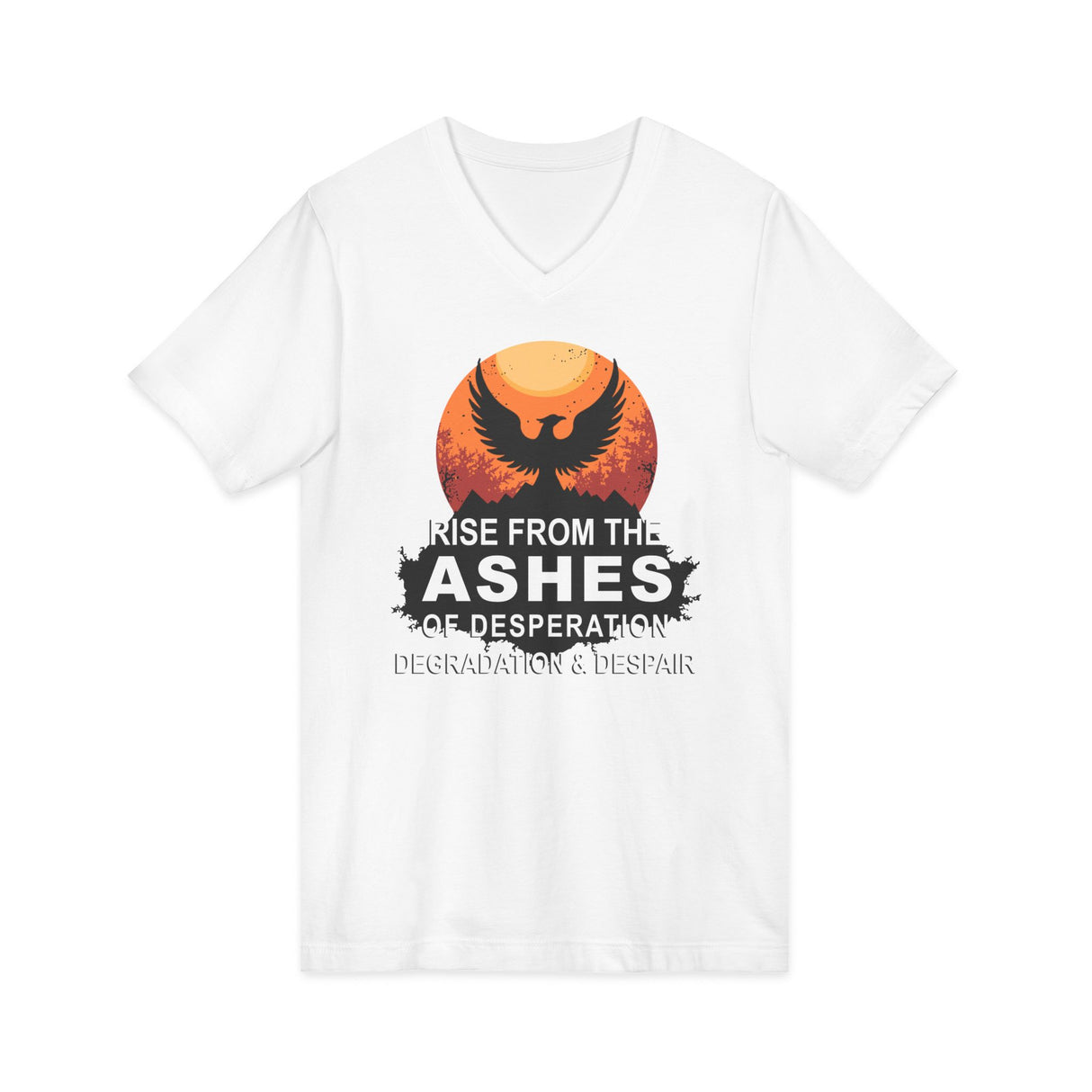 Rise Above V.1 dtg V-Neck Tee