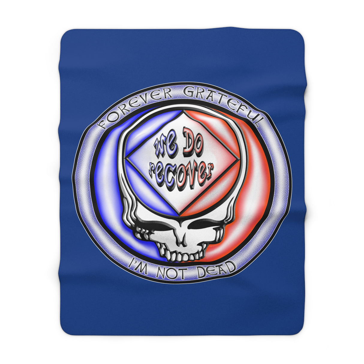 Forever Grateful Not Dead Fleece Blanket