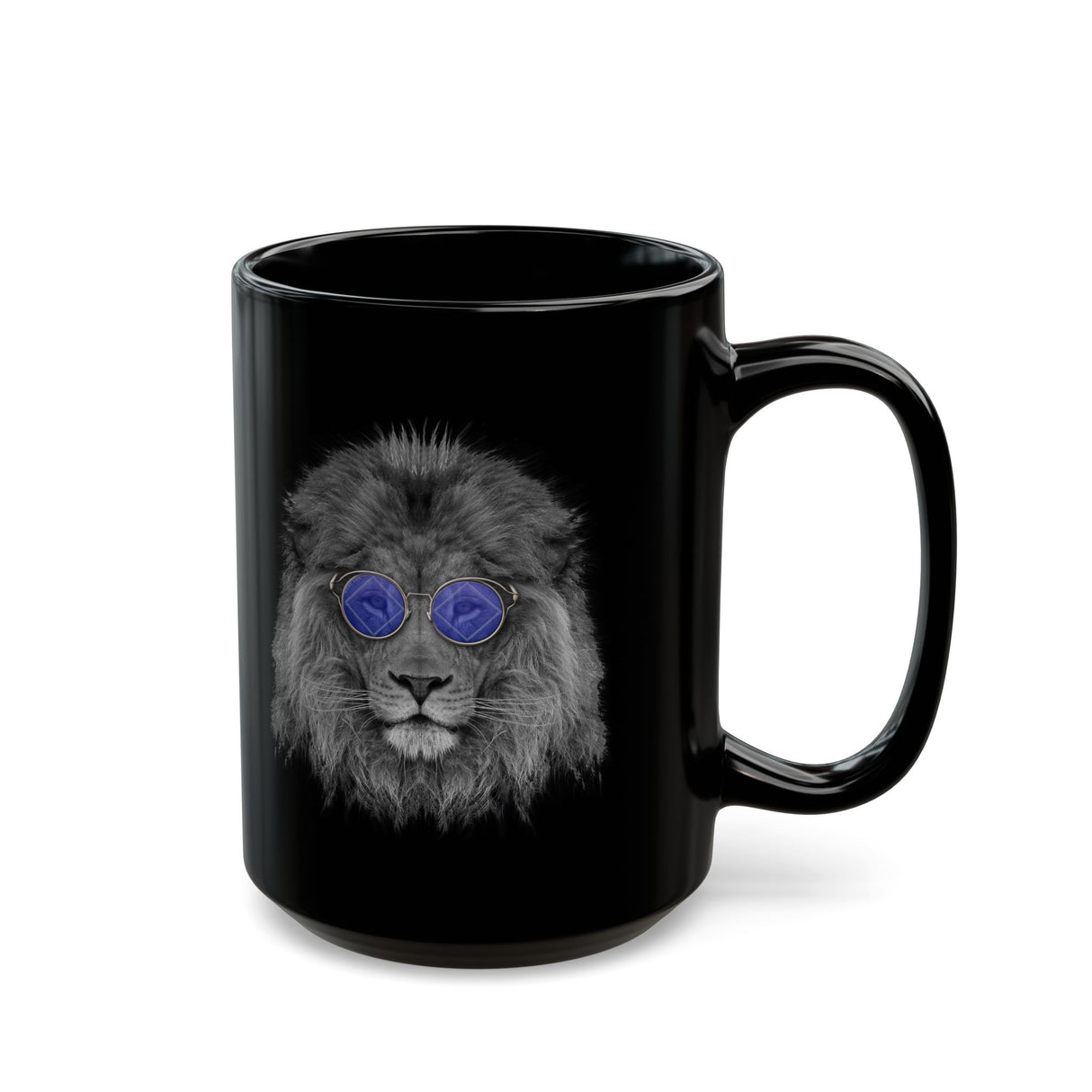 Cool NA Lion 11/15oz Black Mug