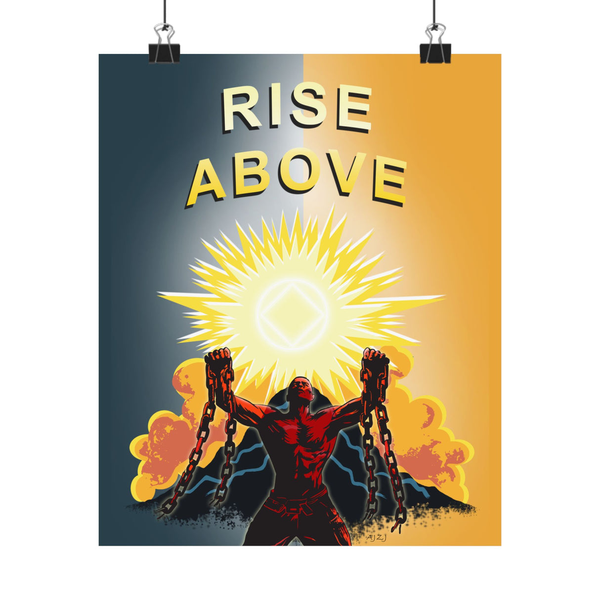 Rise Above V.2 Vertical Posters