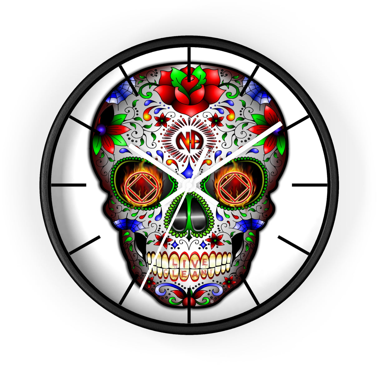 Sugar Skull Wall clock