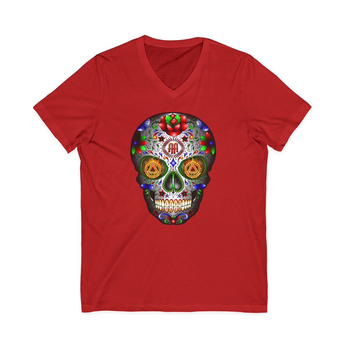 AA Sugar Skull AA V-Neck Tee