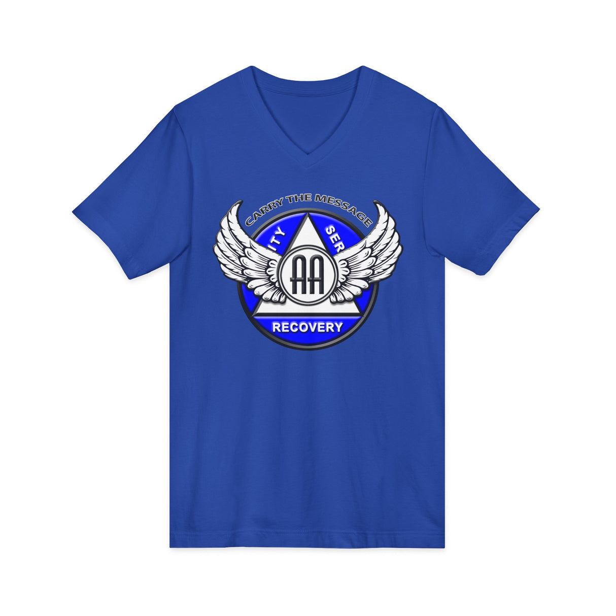 Winged AA Symbol AA V-Neck Tee