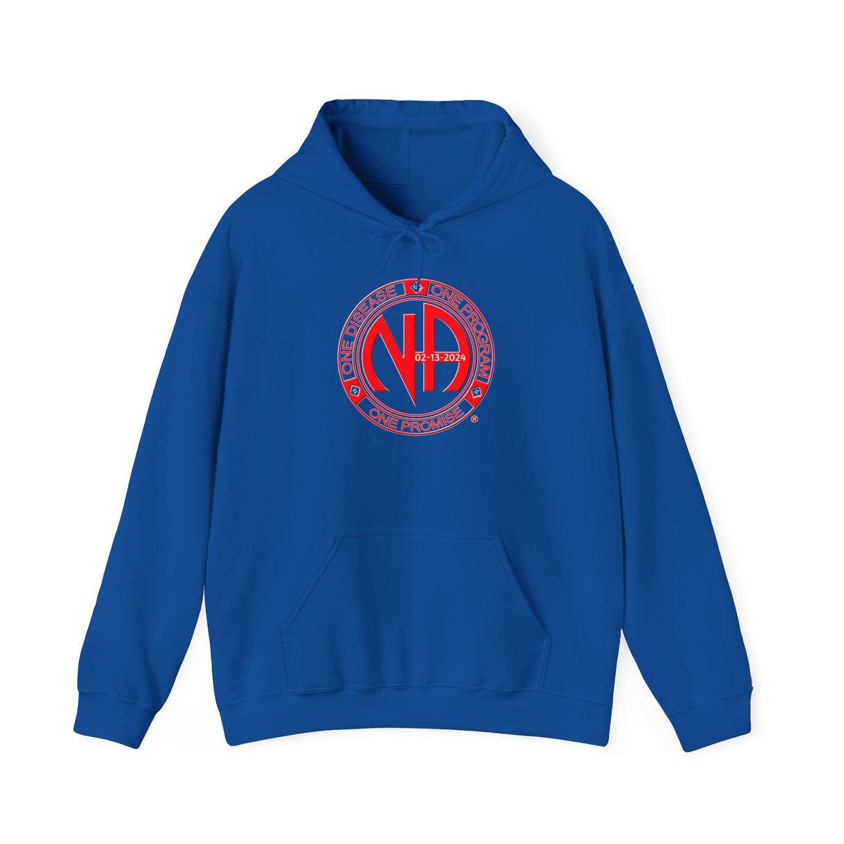 Custom Red One Disease, One Program Hoodie
